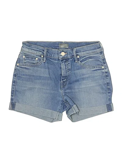 Pre-owned Mother Denim Shorts In Blue