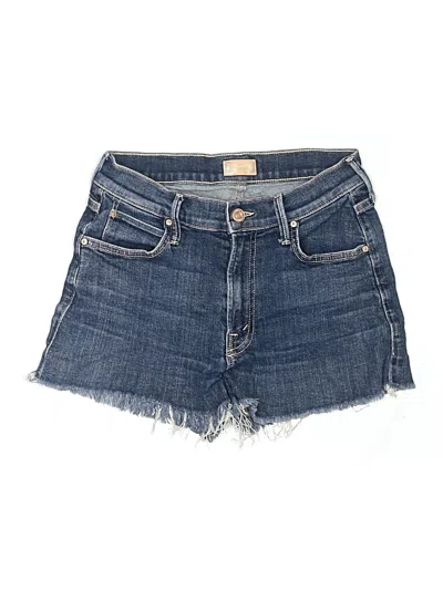 Pre-owned Mother Denim Shorts In Blue