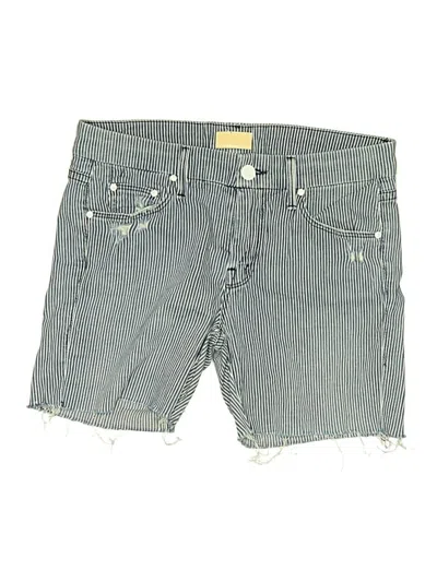 Pre-owned Mother Denim Shorts In Blue
