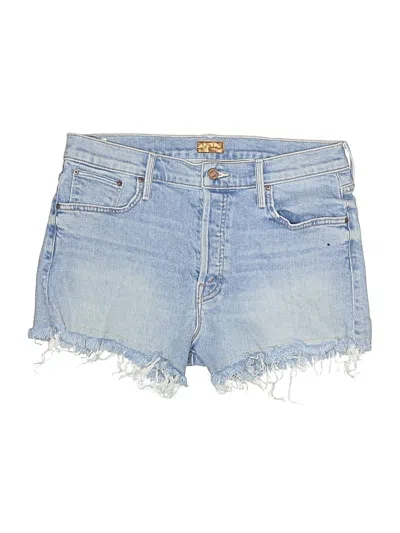 Pre-owned Mother Denim Shorts In Blue