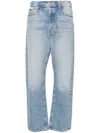 Mother The Half Pipe Ankle Cotton Denim Jeans In Denim