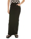 Mother Skirt High-waisted Belt Loops In Black