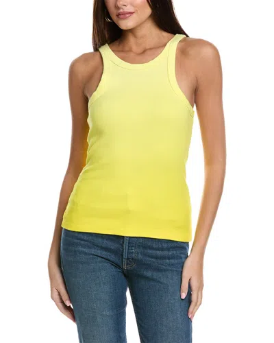 Mother Denim The Chin Ups Tank In Yellow