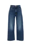 Mother The Half Pipe Cropped Denim Jeans In Multi