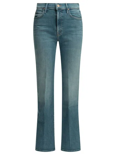 Mother Denim "the Kick It" Straight Leg Jeans In Blue