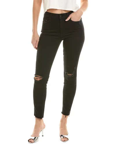 Mother Denim The Looker Guilty As Sin Ankle Fray Jean In Black