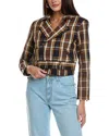 Mother Denim The Moto Jacket In Brown