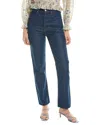 Mother The Stunner Ankle Step Fray Jeans In Cross Your Fingers In Blue