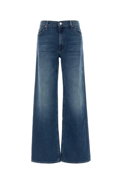 Mother Denim The Rerun Wide Leg Jeans In Blue