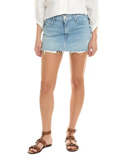 Mother Denim The Teeny Tiny Mini Skirt In Blue