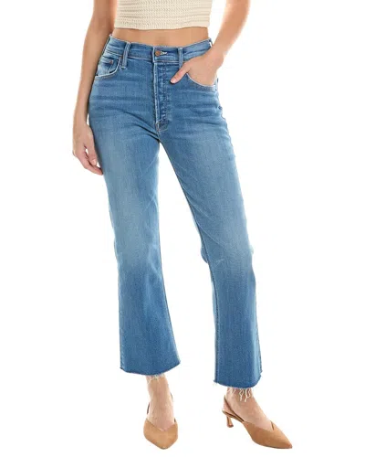 Mother The Tripper Ankle Fray Jeans In Blue