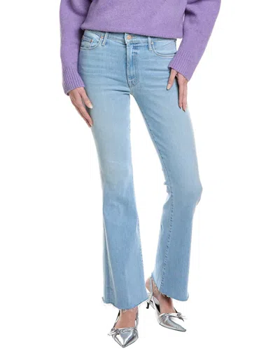 Mother The Ditcher High Waist Crop Straight Leg Jeans In Blue