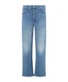 Mother Denim Trousers With Belt Loops In Blue