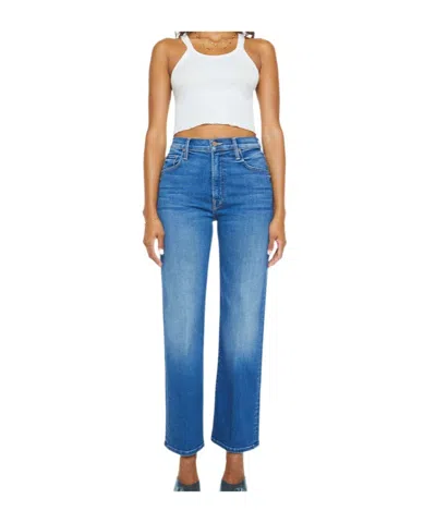 MOTHER THE RAMBLER ZIP FLOOD STRAIGHT-LEG JEANS
