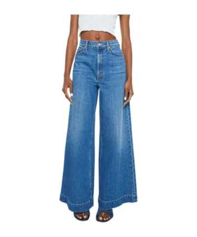 Mother Denim Trousers With Belt Loops In Blue