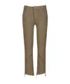 Mother Denim Trousers With Belt Loops In Brown