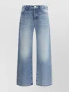 Mother Womens Enjoy The Ride Rambler Faded-wash Straight-leg Mid-rise Stretch-denim Blend Jeans