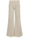 Mother The Roller Hoch Sitzende Jeans Mit Weitem Bein In Grey