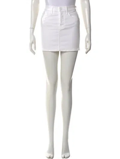 Pre-owned Mother Distressed Accents Mini Skirt W/ Tags In Neutral