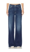 Mother The Twister Sneak High Waist Flared Wide Leg Jeans In Cannonball