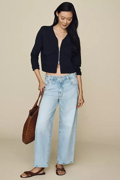 Mother Dodger Ankle Mid-rise Jeans In Blue