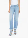 Mother The Thrasher Skimp High Waist Straight Leg Jeans In Blue