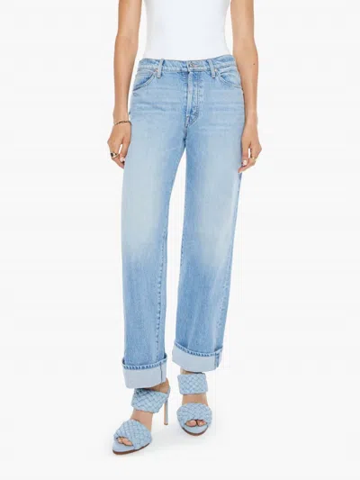 MOTHER DODGER BUTTON HOVER CUFF JEANS IN FUNK N' FLAIR