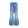 Mother Dodger Cropped Jeans In Blue