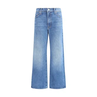 Mother Dodger Cropped Jeans In Blue