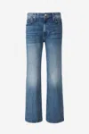 Mother Dodger Flood Cuff Jeans In Blue
