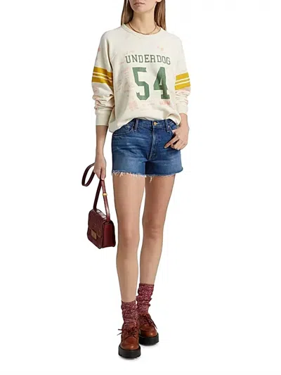 Mother Dodger Fray Short In Bunny Hop In Blue