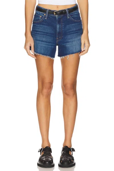 Mother Dodger Fray Short In Bunny Hop In Animal Print