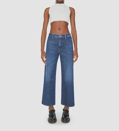 Mother Dodger Prep Ankle Jean In Yee Haw In Blue