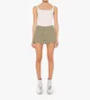 Mother The Dodger Frayed Denim Shorts In Multi