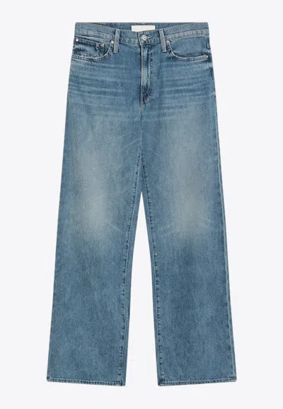 Mother Dodger Sneak Faded Jeans