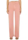 Mother Dodger Sneak Jean In Coral Haze In Pink