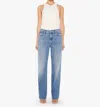Mother The Dodger Sneak Strike A Pose Jeans In Blue