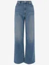 Mother Dodger Sneak Jeans Made Of Cotton Denim In Denim
