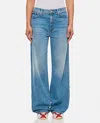 Mother Dodger Sneak Jeans In Sky Blue