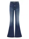 Mother The Dodger Prep Ankle Yee Haw Wide Leg Jean In Blue