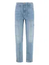 Mother The Private Dbl Skinny Jeans In Blue