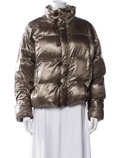 Pre-owned Mother Down Jacket In Brown