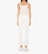 Mother Insider Crop Step Fray Denim Jeans In Fairest Of Them All In Multi