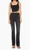Mother Drama Flared Jeans In Spiked Hair Art Flair In Black