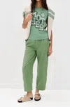 Mother The Drawn Half-pipe Ankle Pants Sir Yes Sir Mineral Green In Green