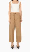 Mother Drawn Half-pipe Ankle Pants In Sir Yes Sir Chipmunk In Brown