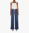 Mother Drawn Undercover Prep Sneak Jeans In Mind Games In Blue
