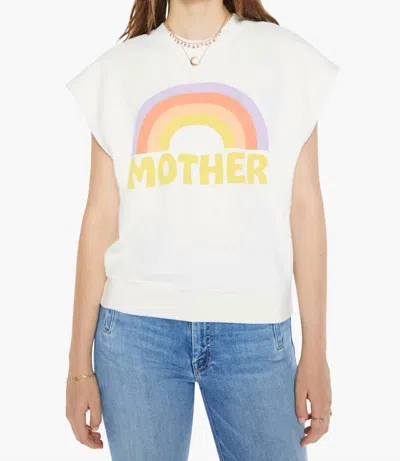 Mother Drop Square Short Sleeve Sweatshirt In Over  In Multi