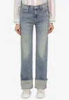 MOTHER DUSTER SKIMP CUFF JEANS