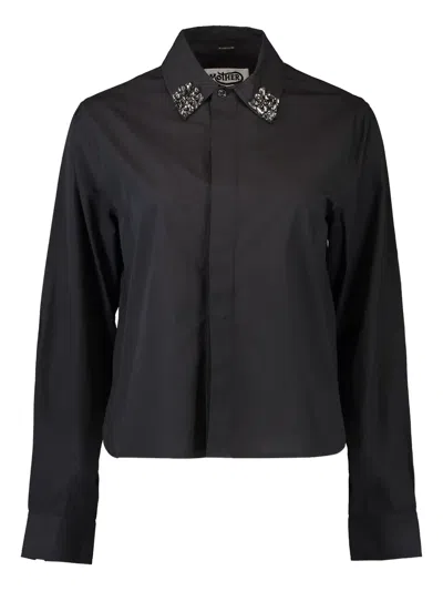 MOTHER EMBELLISHED-COLLAR SHIRT
